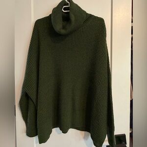 Vero Moda Forest Green Cowl Neck Sweater